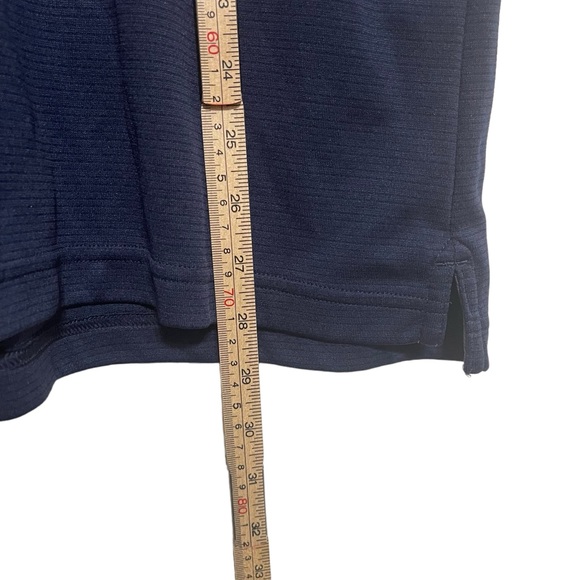 Under Armour Heatgear Polo Shirt Mens Size M Navy Loose Logo Golf - Picture 7 of 7